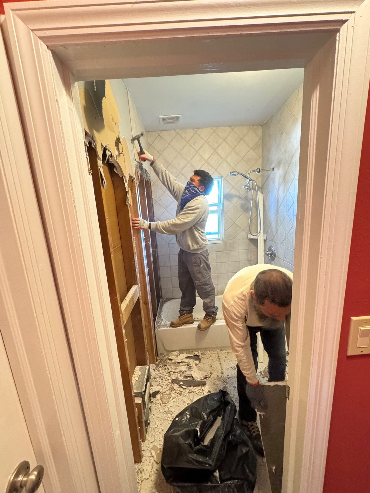 Clean bathroom panel install with no demolition